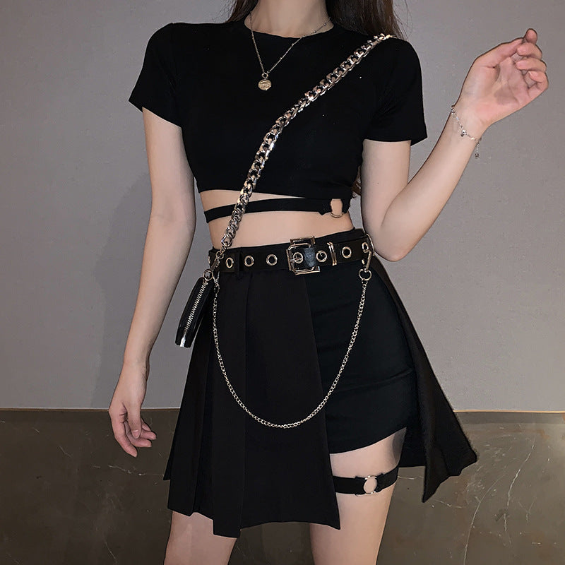 Gothic Punk Mini Skirt – Cool Style Women's Streetwear