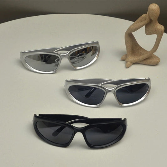 Classic Punk Mirror Sunglasses for Men | Outdoor UV Protection Shades