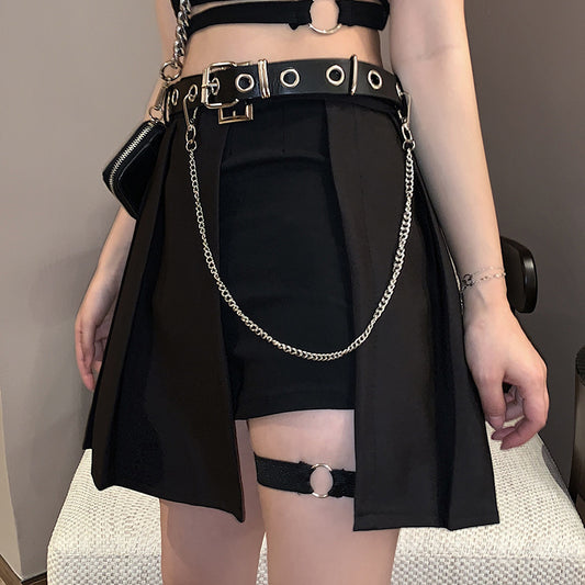 Gothic Punk Mini Skirt – Cool Style Women's Streetwear